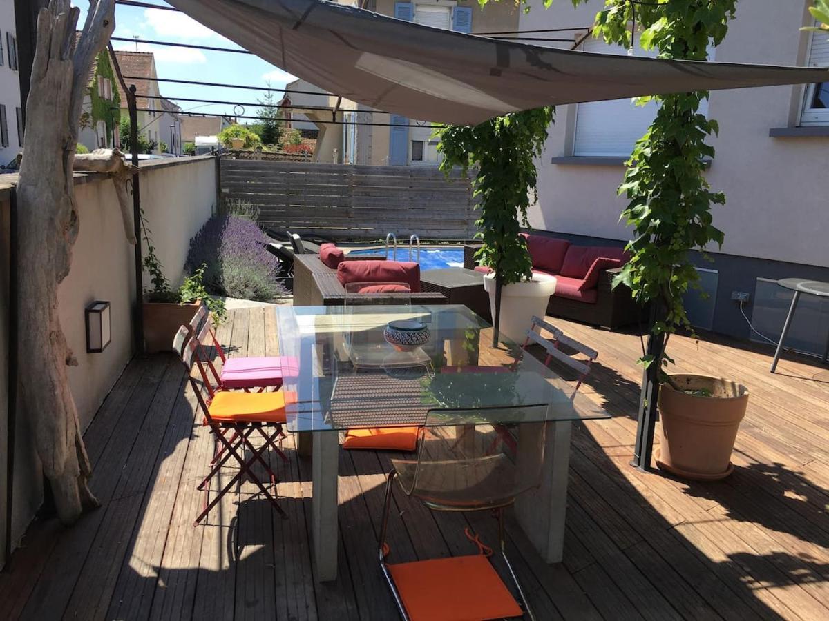 Le Pied A Terre Selestadien Selestat Bagian luar foto